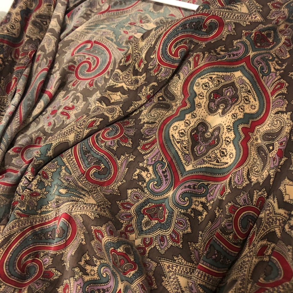 Victoria’s Secret silk paisley full-length robe